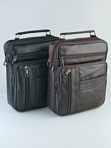 Сумка мужская "404" (нат.кожа) 